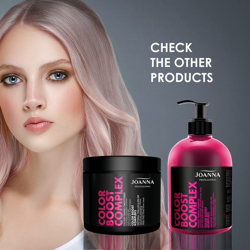 Joanna Professional Farb-Toner Tönungs-Conditioner in Rosa-Grau für das Haar -