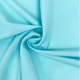 SheetWorld Baby Fitted Playard Sheet 24 x 42 inches, 100% Cotton Woven Sheet, Unisex Boy Girl, Solid Aqua Woven Made in USA, Compatible with Travel Crib