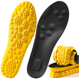 Insole, For Sports, Arch Support, Shock Absorption, Insole, Men's Ultra Lightweight, Standing Work, 3D Design, Soft, Deodorizing, Absorbs Sweat