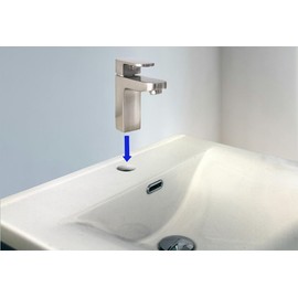 Modern Minimalist Faucet, Contemporary Single Handle Design, Brushed Nickle Finish for Bathroom Vanity and RV Sinks