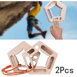 Hangboard Rock Climbing Holds Finger Strengthener for Pull-up Grip Arm Training Indoor and Outdoor Double-Sided Non-Slip Portable…