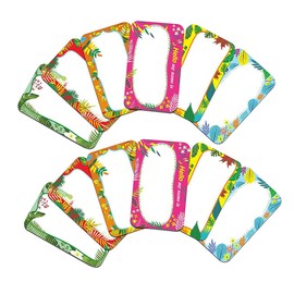 Operitacx 1 Rolle Farbrahmen-Namensaufkleber Direkt-Thermoetiketten Etikett für Babyflasche Geschenke Etiketten für Geschenkaufkleber bunte Namensschilder hitzeempfindlich Etikettenaufkleber