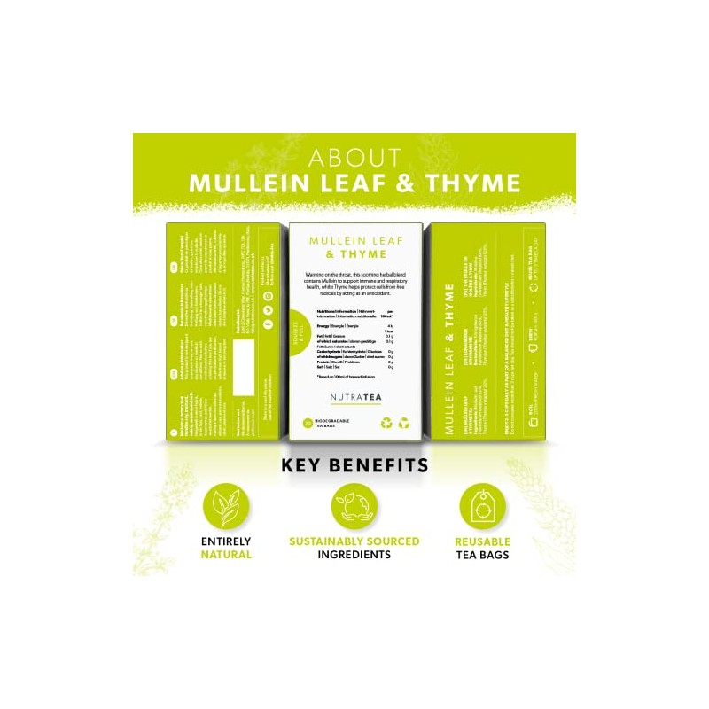Nutra Tea Nutratea - Té de Gordolobo y Tomillo -