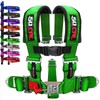 50 Caliber Racing Green 2" 5 Point Harness for Cars,