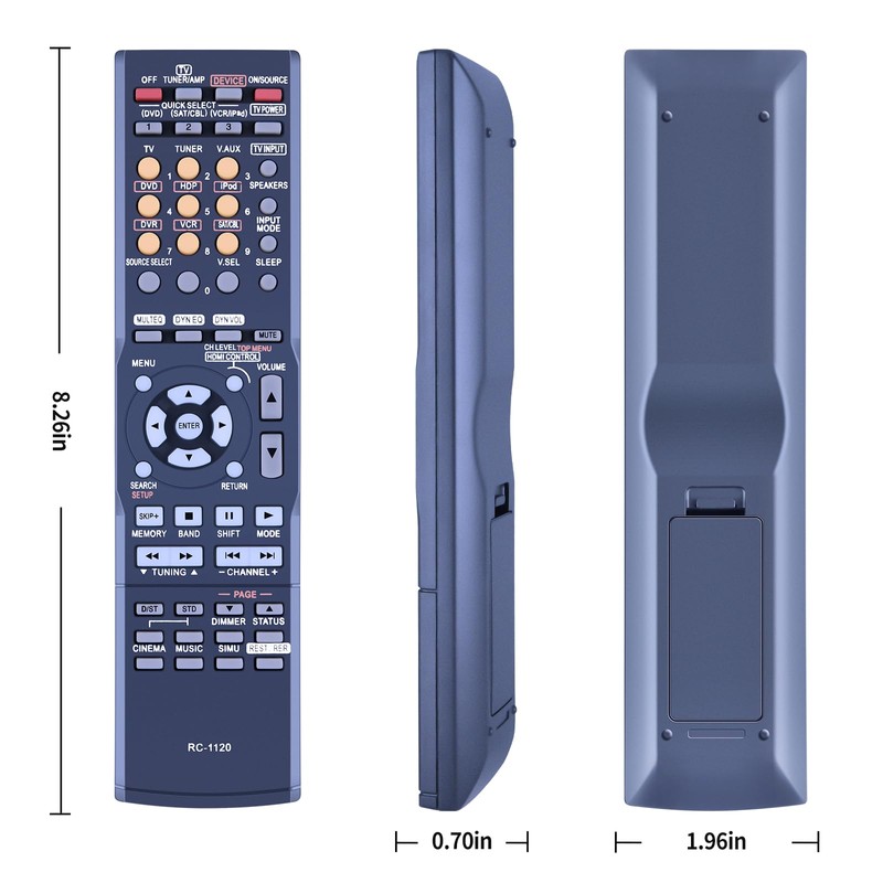 ZWP RC-1120 Replacement Remote Control fit for Denon Stereo AV