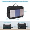 Cambond Double Sided Compression Packing Cubes - Suitcase Organizer, Black