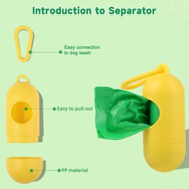 Poop Bags for Dogs with Dispenser, Dog Poop Bags Rolls Cats Litter Bags for Outdoor Puppy Walking and Travel, Leak Proof and Tear Resistant, Thick Plastic-Lavender Scented, 300 Count