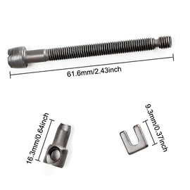 TorSor 5 Set Chainsaw Chain Adjuster Tensioner Screw Bolt Set for Gas Chainsaw Handheld 2-Cycle Gasoline Powered Chainsaw Chains Drive Links 4500 5200 5800 45CC 52CC 58CC Chain Saw Power Saws