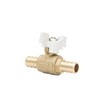 1/2-in Brass Pex Ball Valve, 1/4 Turn Shut Off Valve