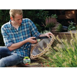 tesa extra Power Eco Repair Tape - High-Performance Duct Tape for Manual Work, Fixing, Labelling - Natural Fibres - 10 m x 38 mm - Black