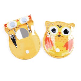 Spove Owl Design Manicure Set Yellow Pack of 6 Nail sets