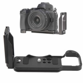 Camera L Bracket, Vertical Horizontal Switching Tripod Quick Release Plate with 1/4in 3/8in Screw Holes Camera Mount for Nikon Z50