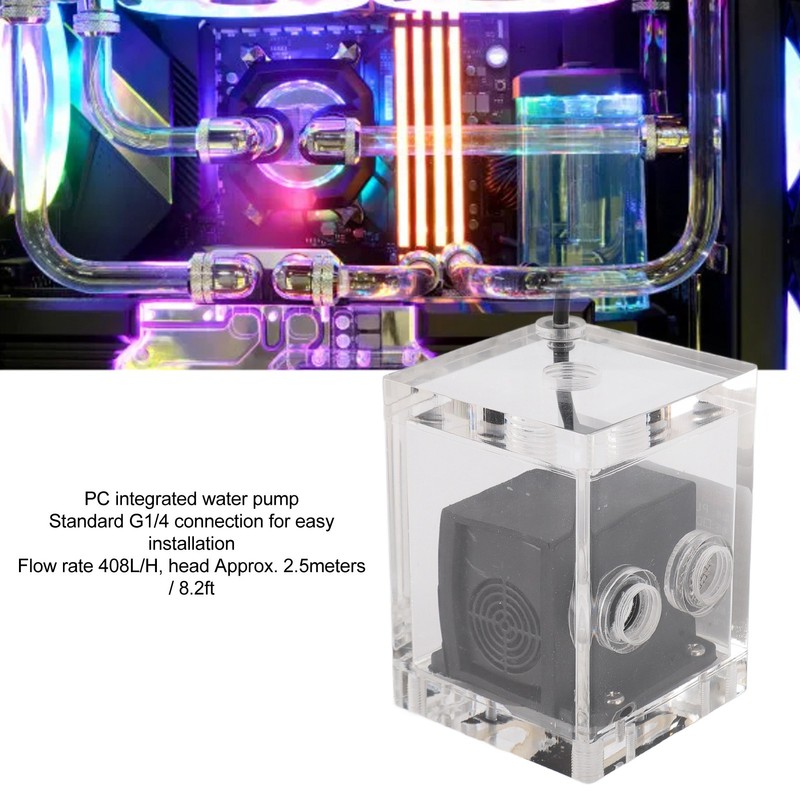 Water Cooling Pump DC 24V Double Shock Absorbers 408L/H G1/4