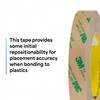 3M 467MP Clear Adhesive Transfer Tape, 3" Width x 5yd