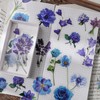 Modixun 160pcs Flower Plant Stickers, 20 Patterns PET Transparent Decorative