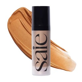 Saie Iluminador Ligero Mini Glowy Super Gel - Luminizer + Imprimación de Maquillaje para Piel Brillante - Enriquecido Con Vitamina C + Aceite Hidratan