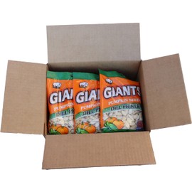GIANTS Dill Pickle Pumpkin Seeds - Pumpkin Seeds to Eat, Roasted and Salted, Whole Pumpkin Seeds, High Protein Snack with 15g Protein Per Serving - 5.15 oz (Pack of 12)