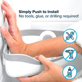 SlipX Solutions Corner Shower Basket Caddy, Sturdy Storage Organizer, Adjustable Power Lock Suction Cups, 2 Hooks, Holds up to 22 Pounds, Tool Free, Drill Free, Removeable (White)