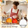Maxdot 12 Pcs Glass Maple Syrup Bottles Clear Reusable Glass