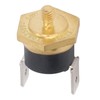 5PCS KSD301 Copper Thermostat Bimetal Normally Closed M4 Snap Disc