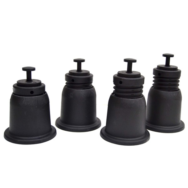 Pack of 4 brackets A floor adjustable in height for