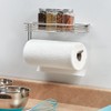 iDesign Classico Steel Wall Mounted Paper Towel Holder with Shelf