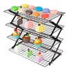 PowerKing Upgraded Collapsible 4-Tier Cooling Rack, Adjustable Stackable Non-Stick Wire