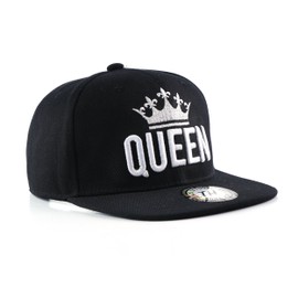 True Heads Queen Snapback Baseball Cap Black