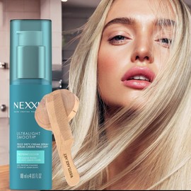 westlake art Ultralight Smooth Frizz Defy Cream Serum, 4 Oz - Hair Serum For Frizzy Hair, Bundled With Wooden Comb - Advanced Humidity-Blocking, Nourishing Frizzy Hair Serum [Pack Of 1]