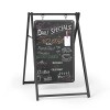 Ilyapa Modern Metal Double Sided Swinging Chalkboard Sidewalk Sign - Magnetic A Frame