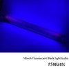 15W F15T8/BLB Black Light Bulb, 18 inch T8 Linear Fluorescent