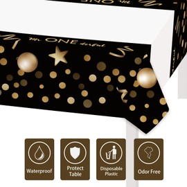 XXDecor 3 Packs 1st Birthday Party Tablecloth, Mr Onederful Table Cover Disposable Plastic Birthday Decorations for Little Man/Bow Tie/Wonderful Boy 1st Birthday Party Supplies 70.8" x 42.5"