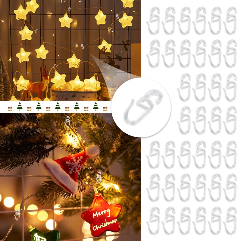 Transparent Curtain Hooks, Plastic Hooks, Curtain Hooks, Shower Curtain Hooks,