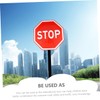 GARVALON Reflective Stop Sign Traffic Warning Sign for Road Traffic