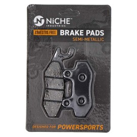 NICHE Brake Pad with Shoe Set for Yamaha TTR230 5RM-F5805-20-00 3FA-W253A-00-00 Front Rear Semi-Metallic