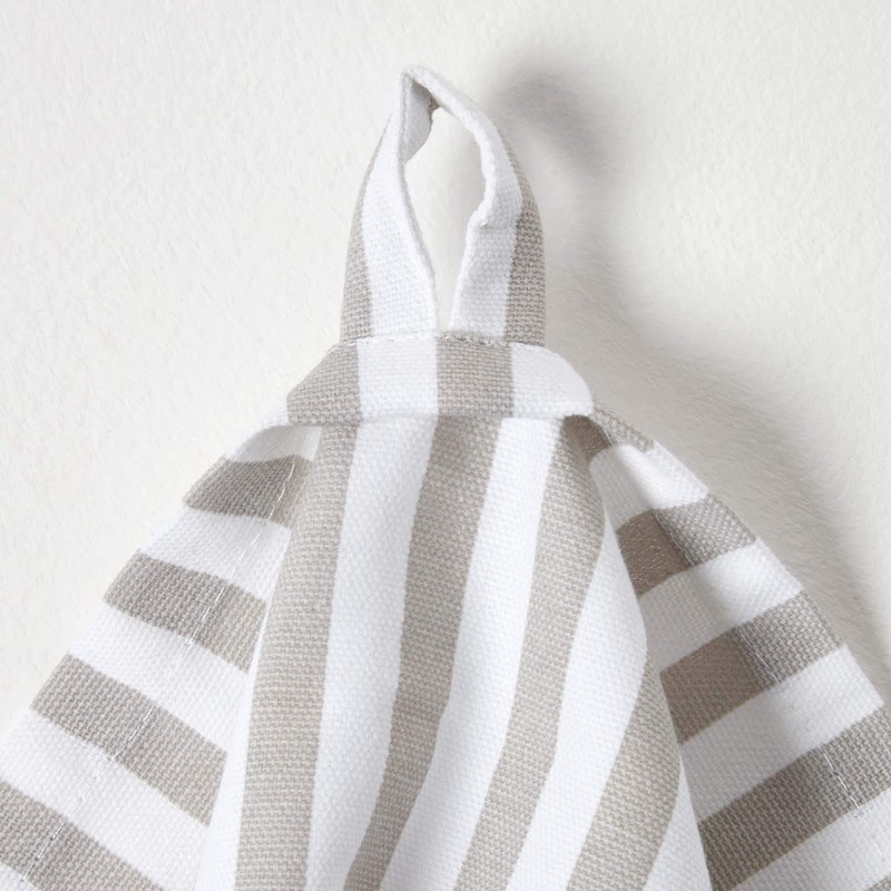 HOMESCAPES - Pure Cotton Tea Towels Set of Three -