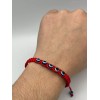 Evil's Eyes Red String Adjustable Bracelet Pack of 12