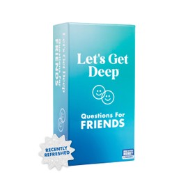Let's Get Deep: Friends Edition by Relatable, Fun Group Card Game, Easy Adult Game for Game Night, Perfect for Party Games with Friends, Includes 400 Question Cards, Three Increasingly Personal Levels