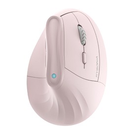 KYSONA 57° Ergonomic Wireless Tower Mouse, Vertical Quiet Ergo Mouse, Bluetooth(BT5.0,BT3.0)&2.4G, (800/1200/2400/2400/4000), 7 Buttons for Windows, macOS, iPadOS, Laptop, PC, Pink