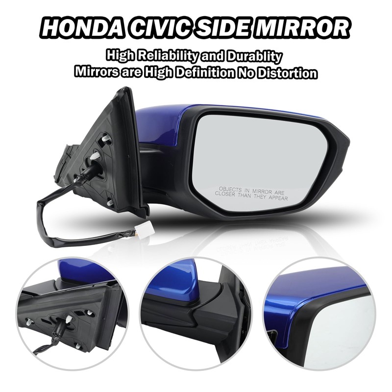 MOFOAP Passenger Side Door Mirror For 2016 2017 2018 2019