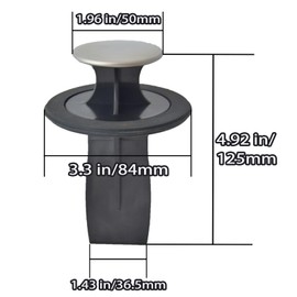 3.3-3.38 Inches Garbage Disposal Scraper, Disposer Tool Garbage Disposal Plunger,Garbage Disposal Food Scraper/Stopper/Strainer with Kitchen Sink Drain Splash Guard