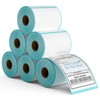 RyhamPaper 4" x 6" Shipping Labels 6 Rolls Direct Thermal