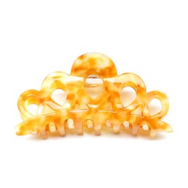 QinGoo Large Yellow Hair Clip Hair Clip Hair Accessories Headpiece Exquisite for Medium Thick Short Medium Hair 1 Piece (9.3 x 4.3 cm, Yellow)