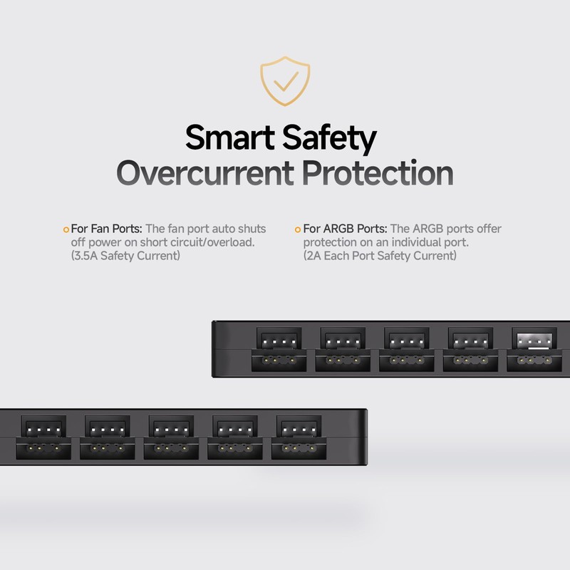 Ocypus Delta EH10 Fan Hub for Computer Case,Support 10 Ports