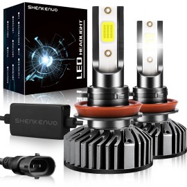 SHENKENUO H11+H11 Combo LED Headlight Kit For 2004-2015 Volvo VNL Semi Truck High Low Beam