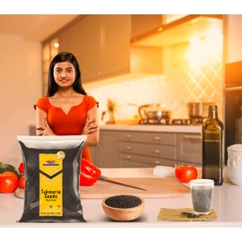 Rani Tukmaria (Holy Basil Seeds) 80oz (5lbs) 2.27kg Used for Falooda / Sabja Dessert, Spice & Ayurveda Herbal ~ All Natural | Gluten Friendly | NON-GMO | Kosher | Vegan | Indian Origin