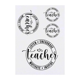 Azeeda 4 x 'Motivationszitat für Lehrer' Temporäre Tattoos - Wasserfest, Hautfreundlich & Ungiftig · Transfers in Verschiedenen Größen (TO00081562)
