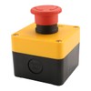 Baomain Red Sign Emergency Stop Switch, Weatherproof Push Button Switch