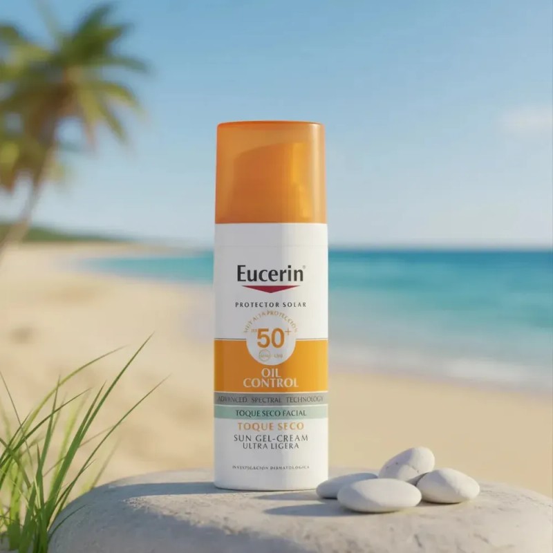 Protector Solar Eucerin Oil Control Anti-Brillo, Piel mixta a grasa