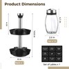 Calolin 2 Layer Rotating Spice Rack Organizer with 12 Glass